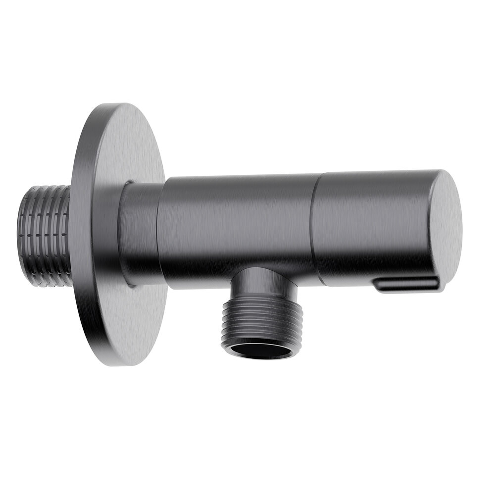 CL62784 AMERICA DESIGN BRUSHED GUNMETAL ANGLE VALVE 2 PCS 1/2″X 3/8″